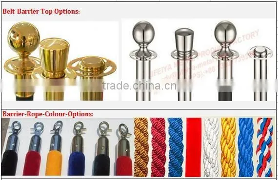 Stainless Barriers stand with retractable belt