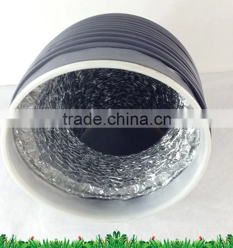 Double/three layer Aluminum foil hose exhaust pipe collapsible ventilation air duct
