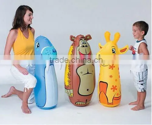 custom pvc inflatable bop bag cartoon toy