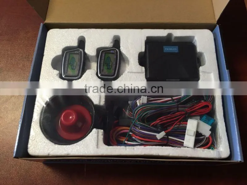 Chinese manufacturer remote engine start long rang two way car alarm system