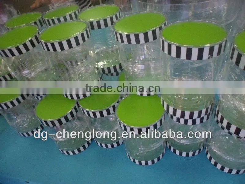 Transparent PVC PET Cylinder Curling Edge Machine