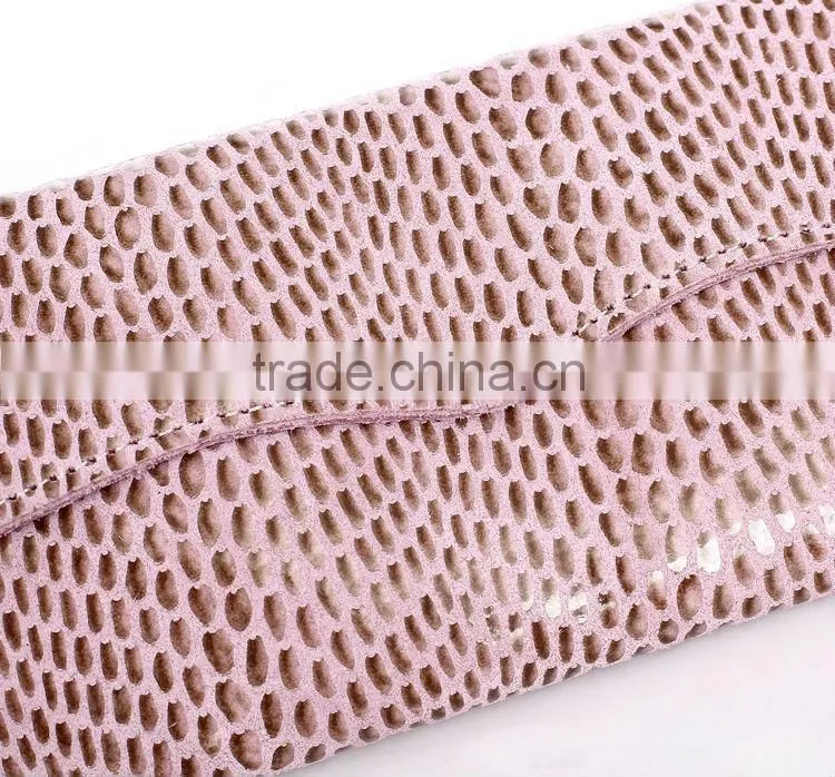 Fake snake leather women wallet