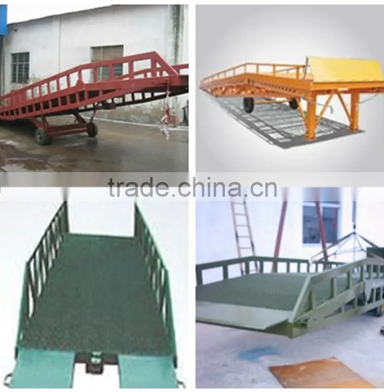 12 ton Mobile loading car hydraulic motorcycle dock ramp on sale DCQY-12 adjustable loading dock ramp for sale mobile yard ramp