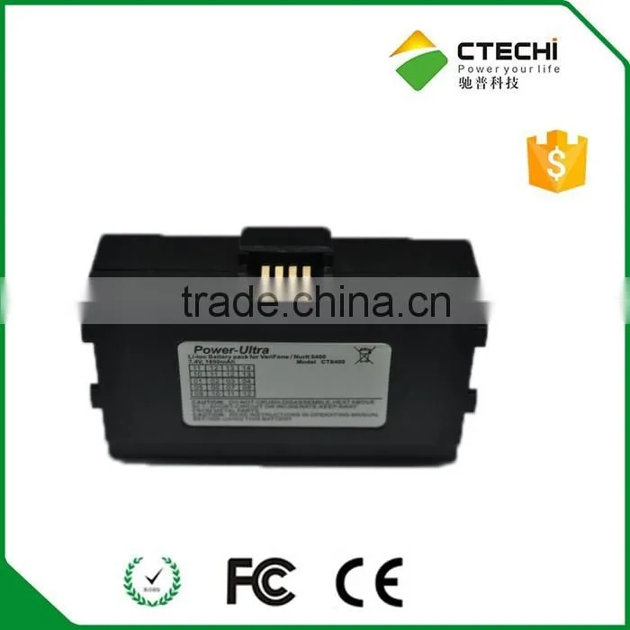 low MOQ POS Terminal battery 7.4V 1800mah lithium ion battery for 8400