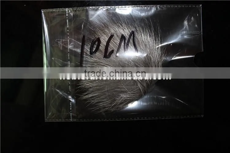 100/100 Real Silver Fox Fur Ball Pom Poms Key Chain Hat Cap Handbag Accessories