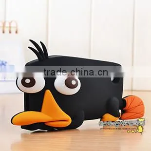 for iphone 5 animal duckbilled silicone case,3D silicon case back cover,animal silicon case for 4g