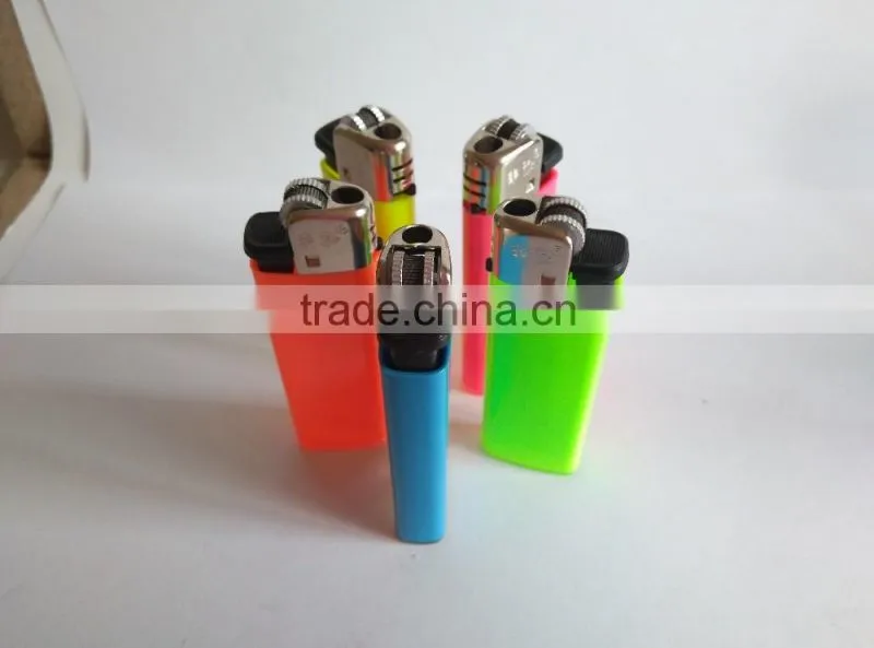 Plastic mini BIC CRICKET flint lighter FH-203 with butane gas neon color