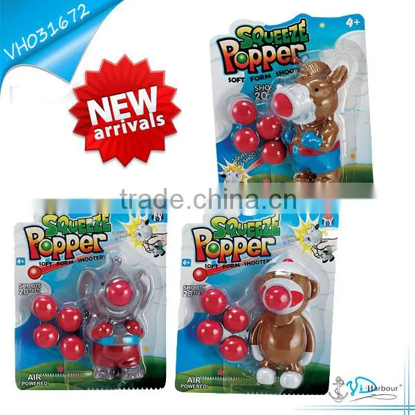 New arrival ball shooting gun toy animal crocodile elephant lion