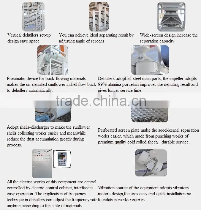 Sunflower seed kernels cleaning machine ,unflower kernels processing industry.