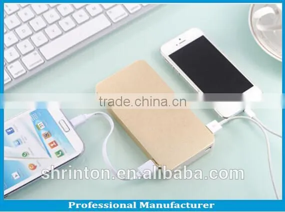 Ultra thin External Power Bank Backup Battery Charger 6000mah