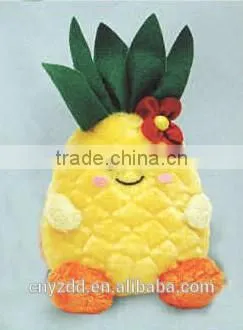 plush pineapple toy/plush fruits /soft super soft plush
