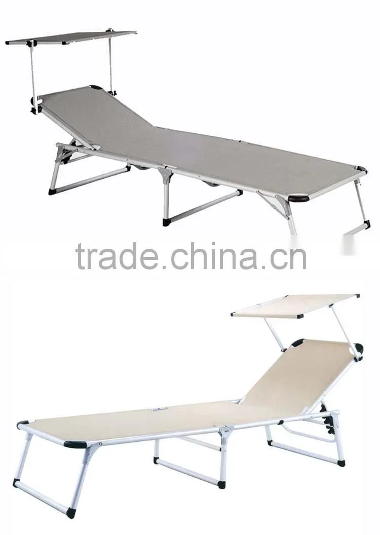 Folding Portable Beach Chair Sun shade Outdoor Sunshade Beach Chair With Sun Canopy