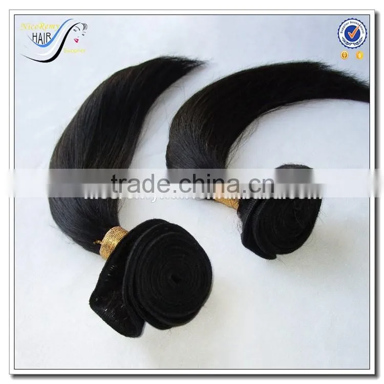 Wholesale natural black weave hair 100% virgin brazilian human hair