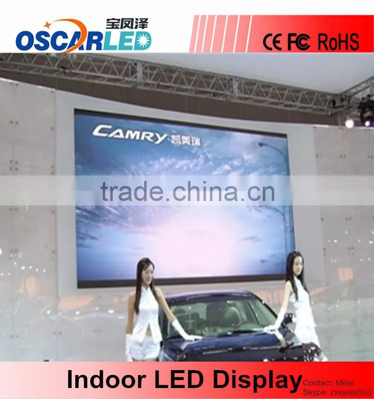 Indoor SMD3528 3 In 1 P5 LED Module ,32*32 1/16 Scanning High Brightness Full Color LED Module , Pixel 5mm RGB LED Module