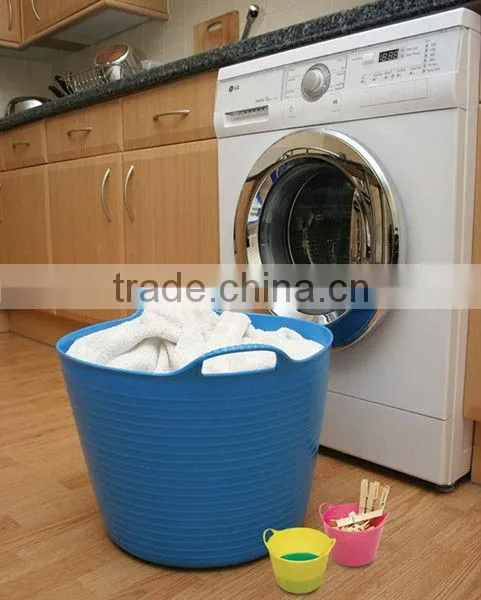 flexible plastic bucket,garden bucket,colorful bucket