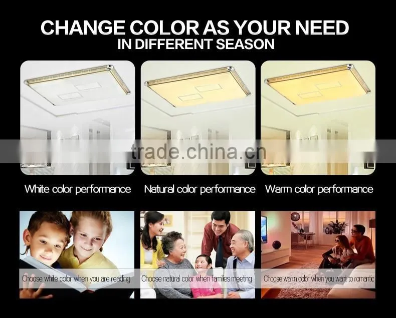 2016 high quality led kitchen ceiling lights 520X520mm 30W to 60W 5 years gurantee