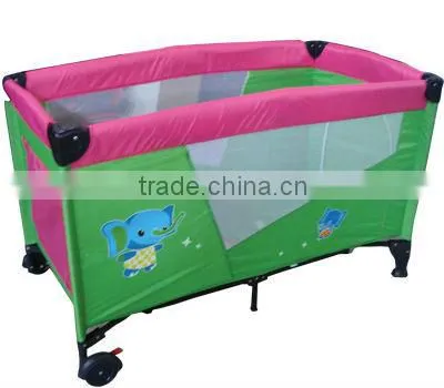 baby playpen with folding baby bed