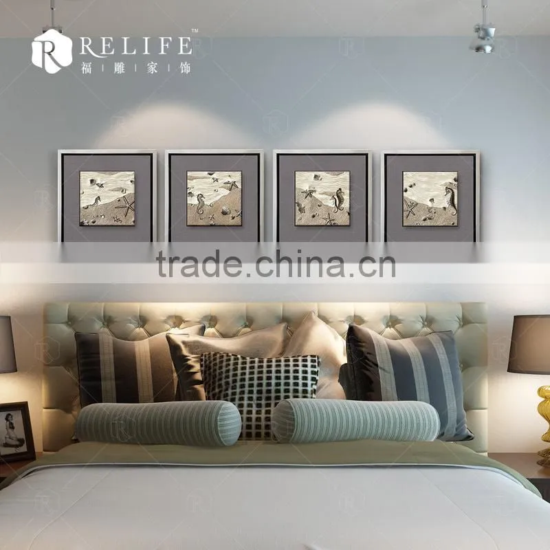 hot sell fashion art resin canvas acrylic painting flowers