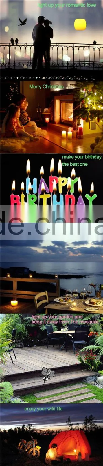 Various design led candle bulb making