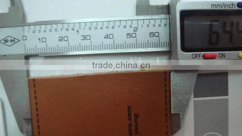 89.5*64mm orange colour real jeans leather patch