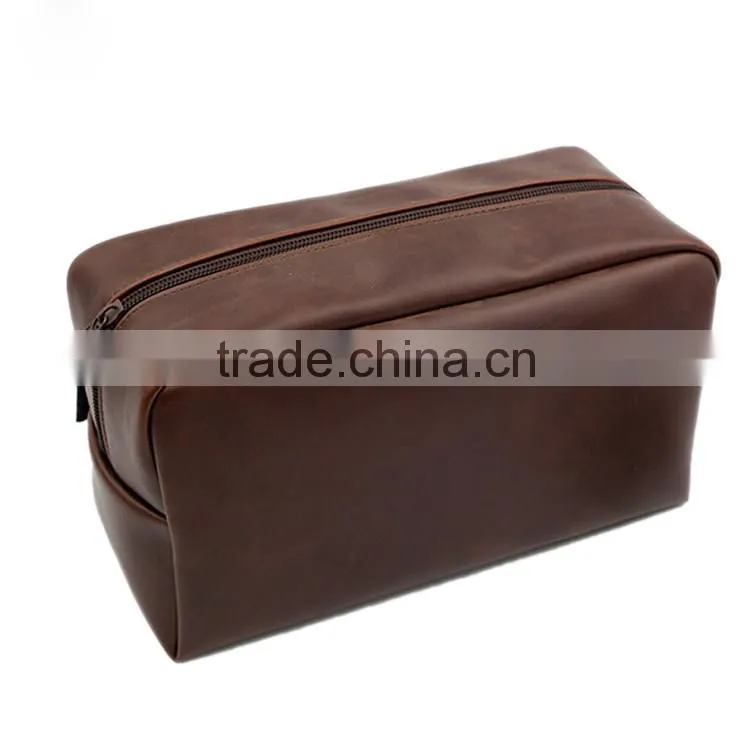 High quality PU leather makeup cosmetic bag packaging storage bag