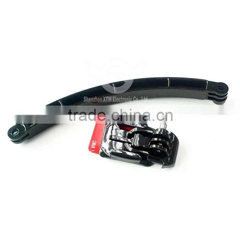 The Arm with Mount for Helmet, with 3M sticker & screws. For GoPro Hero3+/3/2/1
