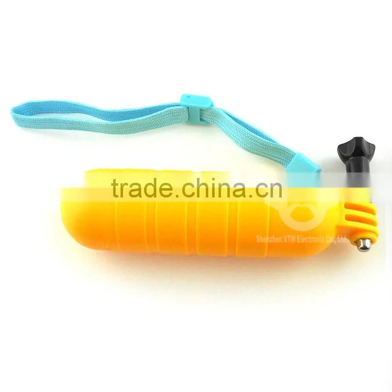 Floaty bobber with strap and screw for Gopro Hero 3+/3/2/1, Yellow & Orange