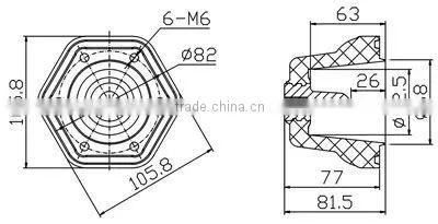 12kV plug in epoxy resin bushing