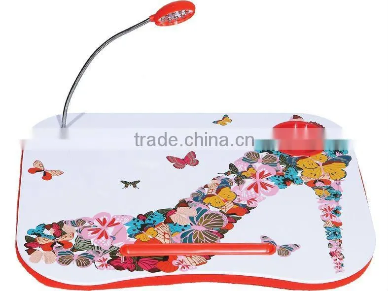 Hot selling Colorful Laptop Desk with lamp