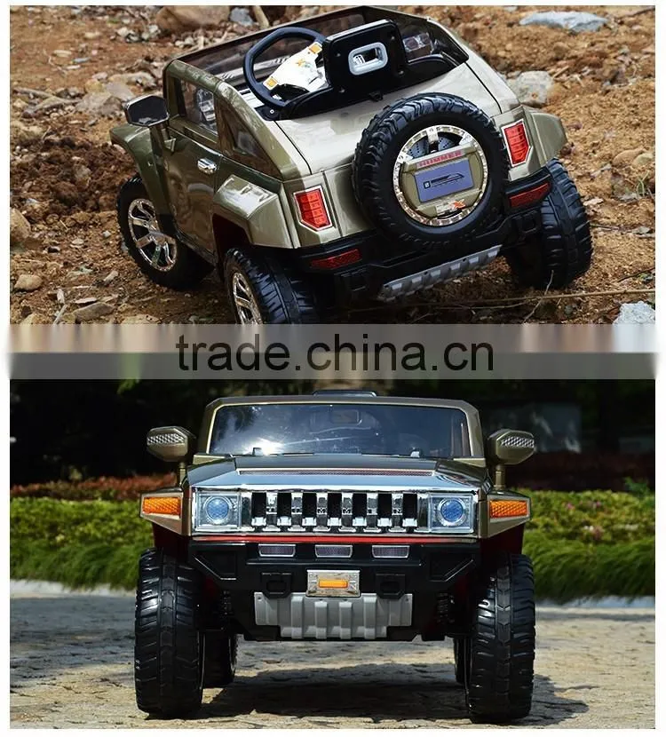 License kids car hummer HX ride on car with four wheel suspension car for toy two doors open HL188