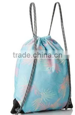 wholsales hot selling custom fashion lightweight polyester drawsting bag