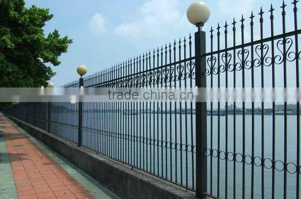 Top-selling modern garden wrought iron railing parts