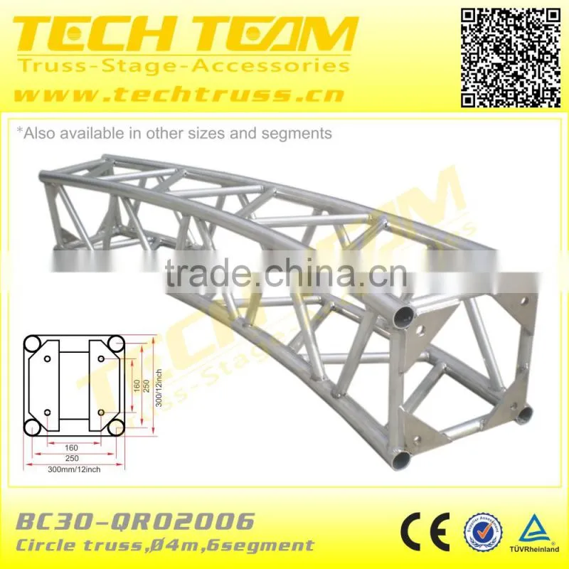 12 Inch Aluminum Square / Box Truss Cpatible With Global Truss