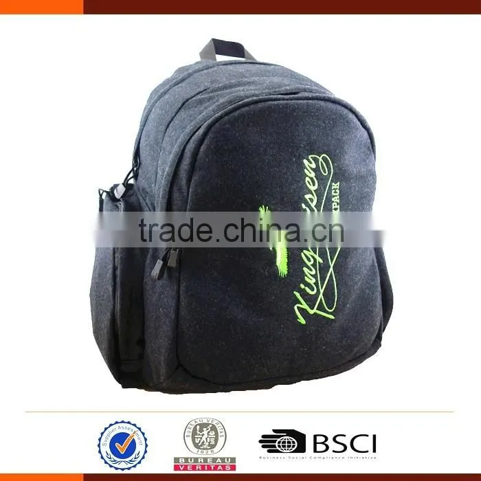 Stylish Kids Casual Backpack With Embroidery Logo