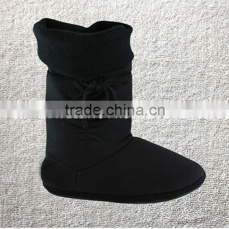 BLACK SLOUCH HOODIE LADIES/WOMENS SLIPPERS/BOOTS/INDOOR FOOTWEAR Jersey ladies indoor boots
