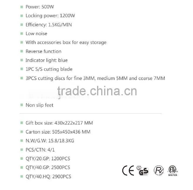 2015 Newest Design High Quality Hot Sell Meat Grinder