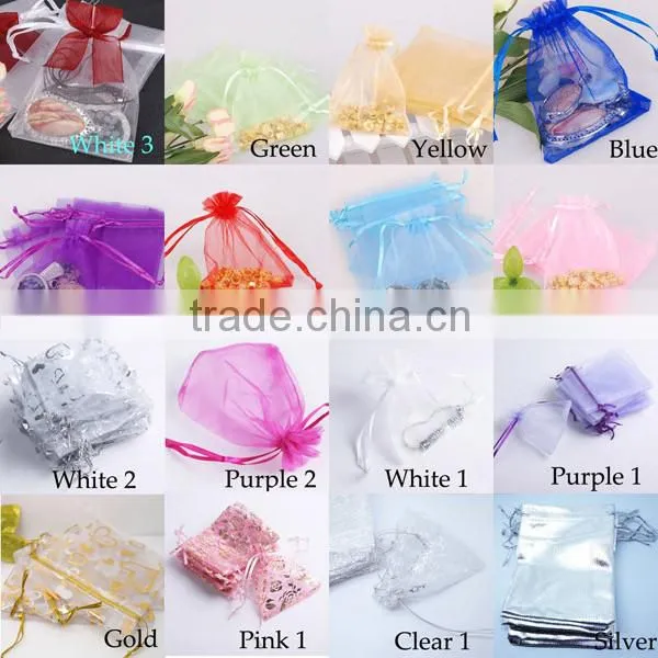 Organza,satin,microfiber,velvet,organza Material and Recyclable Feature personalized organza bags