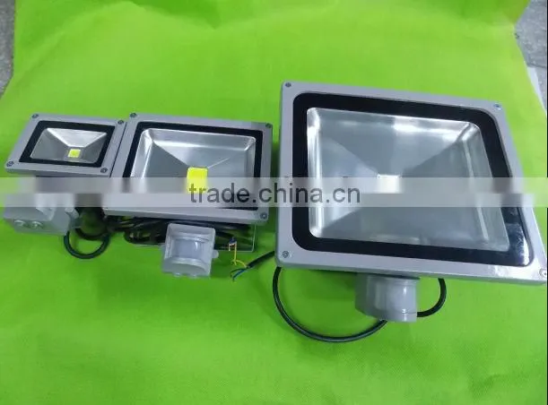 outdoor led flood light with pir sensor10W/20W/30W/50W with CE/RoHS