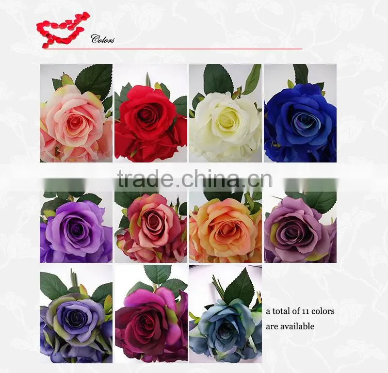 cheap wedding bouquet artificial rose wholesale