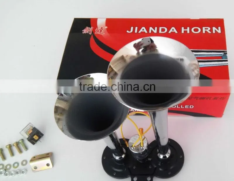 Car Boat Truck Loud 12V 128db Compressor Twin Trumpet Air Horn