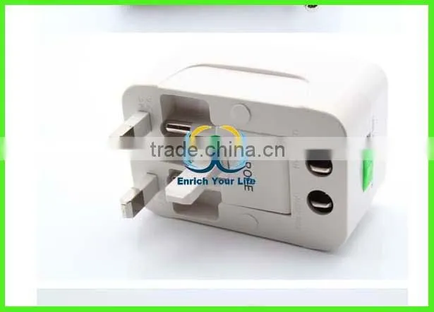 US to EU Europe and Universal AC Power Plug World Travel Adapter Converter