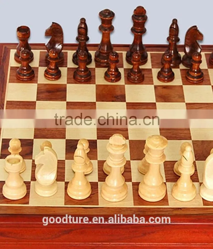 Solid Wood Chess Game Box Set