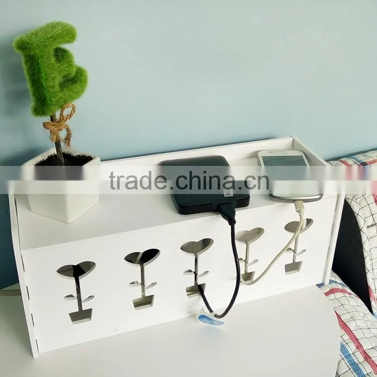 New Arrival Fashion Safety Socket Outlet Board Container Cables Storage Organizer Case Box