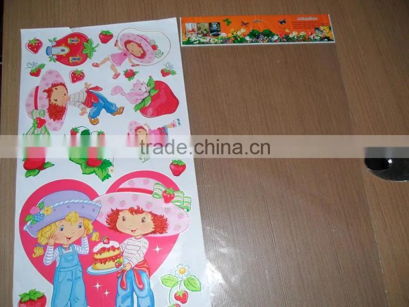 christmas gift paper sticker for home deocr/custom design sticker/removable safe& non-toxic eco-friendly
