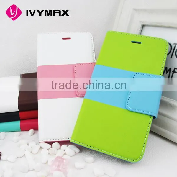 Leather wallet case for apple iphone 6 cellphone case accessory