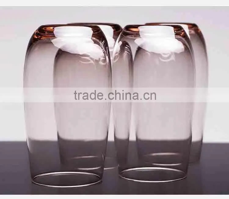 4pcs Gift Set Old fashion Hi-ball Glass Cup with color base