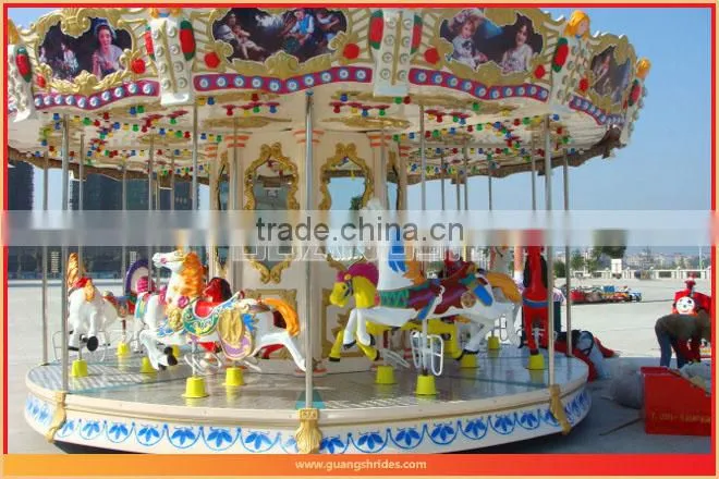 Joyful! luxury kids park rides merry go round rides for sale
