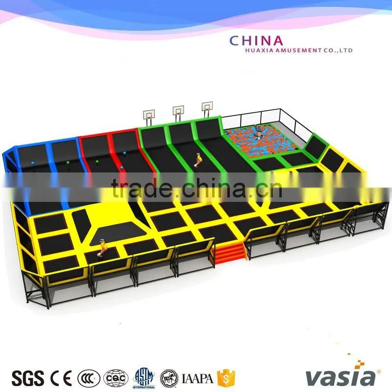 2016 cheap indoor playground equipment of trampoline park for hot sale