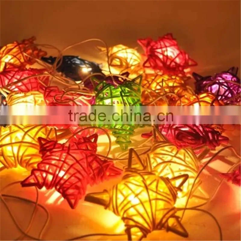 20 Bulbs Pink Tone Nylon Orchid Flower String Lights Home decoration Wedding Party