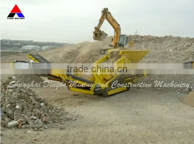 Mobile Portable Stone Crushing Plant with European Standard Manufacturing Shanghai
